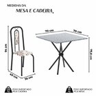 Conjunto Para Sala De Jantar Com 4 Cadeiras Lívia Arabesco /