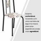Conjunto Para Sala De Jantar Com 4 Cadeiras Lívia Arabesco /