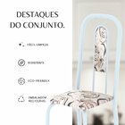 Conjunto Para Sala De Jantar Com 4 Cadeiras Lívia Arabesco/ B