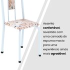Conjunto Para Sala De Jantar Com 4 Cadeiras Lívia Bege / Bran