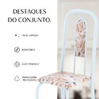 Conjunto Para Sala De Jantar Com 4 Cadeiras Lívia Bege / Bran