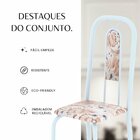 Conjunto Para Sala De Jantar Com 4 Cadeiras Lívia Bege / Bran