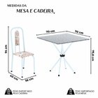 Conjunto Para Sala De Jantar Com 4 Cadeiras Lívia Bege / Bran