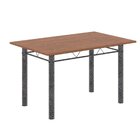 Conjunto Para Sala De Jantar Com 4 Cadeiras Lívia Bege / Prata