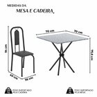 Conjunto Para Sala De Jantar Com 4 Cadeiras Lívia Preto