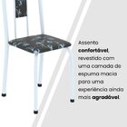 Conjunto Para Sala De Jantar Com 4 Cadeiras Lívia Preto / Bra