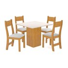Conjunto Para Sala De Jantar Com 4 Cadeiras Merlin Mel/blonde