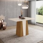 Conjunto Para Sala De Jantar Com 4 Cadeiras Orus Nature/off W