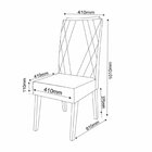 Conjunto Para Sala De Jantar Com 4 Cadeiras Pinole Mel/bege