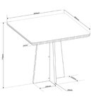 Conjunto Para Sala De Jantar Com 4 Cadeiras Santal Mel/off Wh