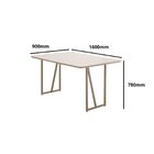 Conjunto Para Sala De Jantar Com 6 Cadeiras Betina Champagne/