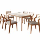 Conjunto Para Sala De Jantar Com 6 Cadeiras Ficus Off White /
