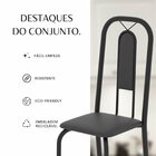 Conjunto Para Sala De Jantar Com 6 Cadeiras Lívia Preto
