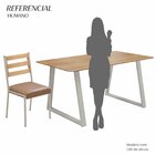 Conjunto Para Sala De Jantar Com 6 Cadeiras Londres Champanhe