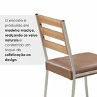 Conjunto Para Sala De Jantar Com 6 Cadeiras Londres Champanhe