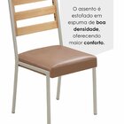 Conjunto Para Sala De Jantar Com 6 Cadeiras Londres Champanhe