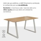 Conjunto Para Sala De Jantar Com 6 Cadeiras Londres Champanhe