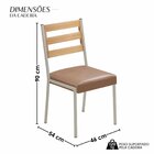 Conjunto Para Sala De Jantar Com 6 Cadeiras Londres Champanhe