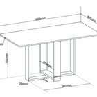 Conjunto Para Sala De Jantar Com 6 Cadeiras Riviera Mel/bege