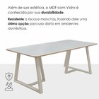 Conjunto Para Sala De Jantar Com 8 Cadeiras Atenas Champanhe