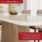 Conjunto Para Sala De Jantar Com 8 Cadeiras Olívia Nature/off