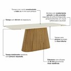 Conjunto Para Sala De Jantar Com 8 Cadeiras Olívia Nature/off