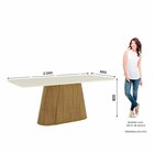 Conjunto Para Sala De Jantar Com 8 Cadeiras Olívia Nature/off