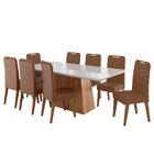 Conjunto Para Sala De Jantar Com 8 Cadeiras Perpetua Mel / Of