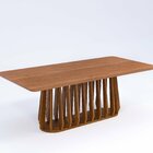 Conjunto Para Sala De Jantar Com 8 Cadeiras Pitanga Cinamomo/