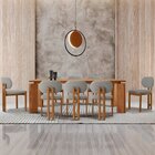 Conjunto Para Sala De Jantar Com 8 Cadeiras Tokyo Luna / Imbu