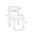 Conjunto Para Sala De Jantar Com Mesa Petra E 6 Cadeiras Fendi