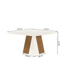 Conjunto Para Sala De Jantar Mesa Com 8 Cadeiras Dalia Euca/f