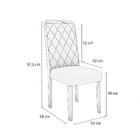 Conjunto Para Sala De Jantar Mesa Com 8 Cadeiras Dalia Euca/t