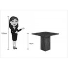 Conjunto Para Sala De Jantar Mesa E 4 Cadeiras Viero Dunia Ch