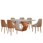 Conjunto Para Sala De Jantar Mesa Sarah Em Madeira Tampo 180c