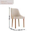 Conjunto Para Sala De Jantar Mesa Sarah Em Madeira Tampo 180c