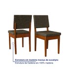 Conjunto Para Sala De Jantar Tampo Oval 170cm Com 6 Cadeiras