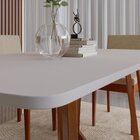 Conjunto Para Sala De Jantar Tampo Oval 170cm Com 6 Cadeiras