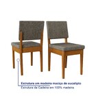 Conjunto Para Sala De Jantar Tampo Oval 170cm Com 6 Cadeiras