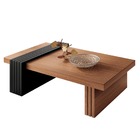 Conjunto Para Sala Nature / Preto Estante Home P/ Tv Até 60"