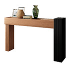 Conjunto Para Sala Nature / Preto Estante Home P/ Tv Até 60"