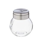 Conjunto Para Salada 3 Peças Bowl Inox E Saleiro Vidro Tampa