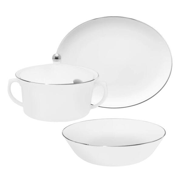 Conjunto Para Servir Com 3 Peças Flamingo Isabel
