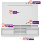 Conjunto Para Tv 60 Polegadas Rack Finlândia E Painel Aurora