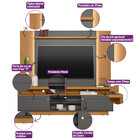 Conjunto Para Tv Até 60 Polegadas Rack Araçatuba Com Painel A