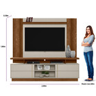 Conjunto Para Tv Até 60 Polegadas Rack Croácia E Painel Auror