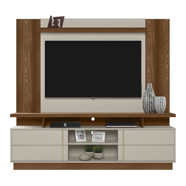 Conjunto Para Tv Até 60 Polegadas Rack Croácia E Painel Auror