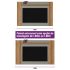 Conjunto Para Tv Até 60 Polegadas Rack Sérvia E Painel Aurora