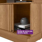 Conjunto Para Tv Até 60 Polegadas Rack Sérvia E Painel Aurora