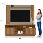 Conjunto Para Tv Até 60 Polegadas Rack Sérvia E Painel Aurora